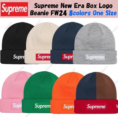 Bonnet Supreme New Era Box Logo FW24 8 couleurs Taille unique - Photo 1/2