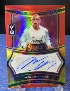 2024-25 Panini Select La Liga Roberto Carlos Red SP Auto Real Madrid Brazil - Picture 1 of 2