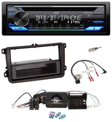 JVC Bluetooth Lenkrad USB DAB CD Autoradio für VW Passat Polo Scirocco Sharan Ti - Bild 1 von 4