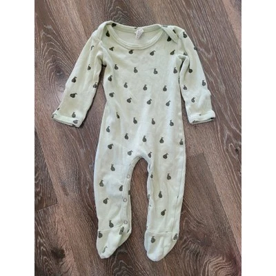 Kate Quinn Baby грушевидный зеленый ребристый длинным рукавом цельный размер 6-9 месяцев #8 - Изображение 1 из 4