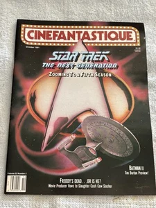 Cinefantastique October 1991 Star Trek TNG Zooming to a Fifth Season Vol 22 #2 - Picture 1 of 4