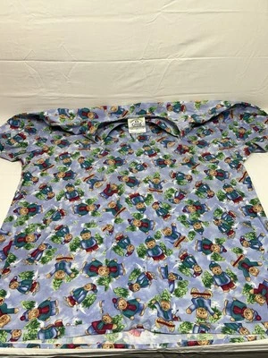Blusa Médica Crest Cottons Navidad Osos de Peluche Talla M Mujeres Foto 1 de 4