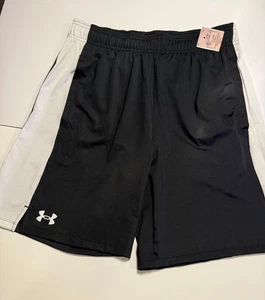 Under Armor L schwarz/weiß Zug Stretch 2.0 Shorts neu mit Etikett Herren Med. - Bild 1 von 4