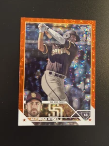 2023 Topps Update ALFONSO RIVAS #US80 🔥 /299 Orange Foil 🔥 San Diego Padres - Picture 1 of 4
