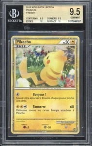 2010 Pokemon FRENCH World Collection Promo Pikachu Holo BGS 9.5 GEM MINT QUAD ++ - Bild 1 von 2