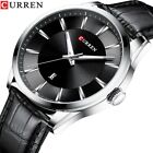 New Quartz WATCH Men Leather Strap Male Wristwatches Top Luxury Brand Business