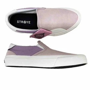 Straye Damenschuhe Größe 11,5 Ventura XR Rouge Lavendel Creme Wildleder Slipper Neu - Bild 1 von 10