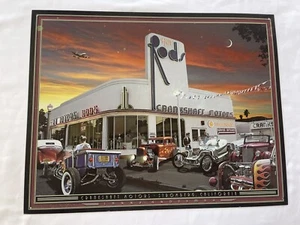Crankshaft Motors Stromberg California Larry Grossman Metal Sign approx. 16 x 12 - Picture 1 of 9