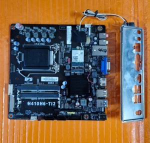 ECS ITX MainBoard H410H6-Ti2 : LGA1200 H410 DDR4 SO-DIMM mini-ITX + IO-Shield - Picture 1 of 7