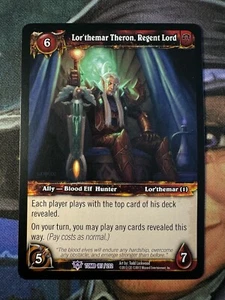 World of Warcraft TCG Tomb 107/202 Lor’themar Theron, Regent Lord - Picture 1 of 2
