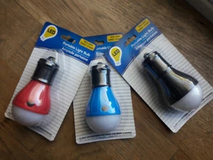 3 x "LED Portable LIGHT"s [mit Handschlaufe] 3 Funcs, / 3 AAA Bat / Camping Licht - Bild 1 von 12