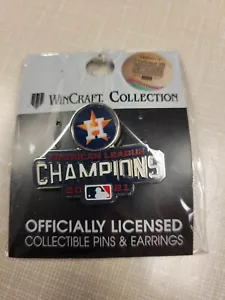Houston Astros 2021 World Series AL Champions Shaped Lapel Pin - Picture 1 of 1