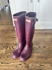 Hunter Rain Boots Original Purple Tall Women?S Size 8M
