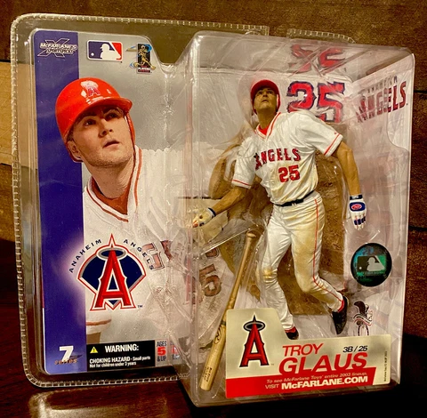 TROY GLAUS Anaheim Angels 2003 McFarlane’s Sportspicks Baseball Action Figure Cover