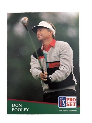 Excelente: Tarjeta coleccionable vintage 1991 PRO SET PGA Tour Don Pooley Foto 1 de 2