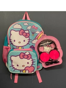 Hello Kitty Girl's 3 Piece Backpack Set 16" - Picture 1 of 3