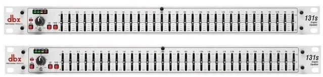 2x dbx 131sv Single 31-Band Graphic Equalizer w/ 4-segment LED ladders 15W power - Image 1 of 3