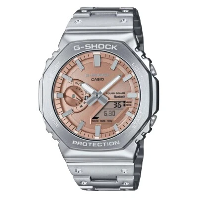 G-Shock Full Metal Bluetooth Solar Silver Copper Dial Watch GShock GM-B2100AD-5A Foto 1 de 4