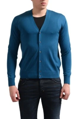 Prada Men's 100% Wool Blue Cardigan Sweater Size XS S - Image 1 of 4