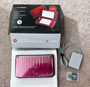 New Nintendo 3DS XL Red Gamestop Certified With 32GB card & games IPS Screen - Picture 1 of 1