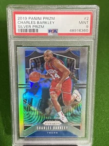 CHARLES BARKLEY  2019 20  Panini PRIZM Silver  PSA  9 Philadelphia 76ers - Picture 1 of 1