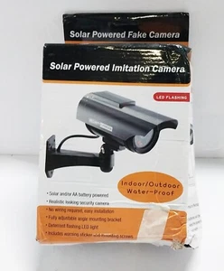 NIB Solar Powered Indoor/Outdoor Fake Security Camera (FF) - Picture 1 of 1