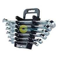 6Pce Open-Ended Spanner Set 6-17 mm Haute Qualité Entièrement Poli Finition