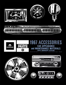 1967 Mopar Accessori Parti Catalogo Chrysler Dodge Plymouth Aggiornamenti - Foto 1 di 5