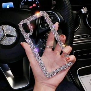 Glitzer Diamant Bumper Klar Schutzhülle für Samsung S23 S22 S20 S21 Handyhülle - Bild 1 von 8