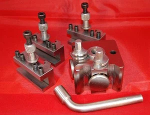 Boxford Quick Change Toolpost with 3 Standard Holders (Ref: 390202) From Chrono - Picture 1 of 2