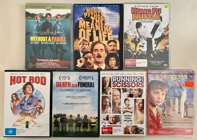BULK LOT OF 7 DVDS Comedy Movies Hod Rod, Kung Fu Hustle  & More Region 1 & 4 - Image 1 of 2