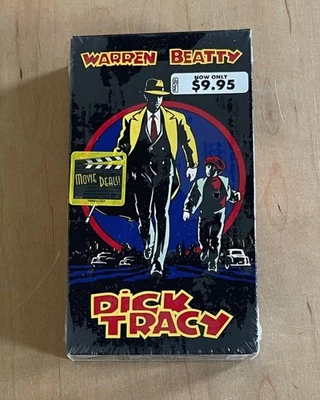 Comic Strip Adaptation Movie DICK TRACY 1990 Sealed VHS Touchstone Crime Action - Image 1 of 4