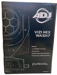 American DJ ADJ VIZI HEX WASH 7 RGBWA+UV LED Wireless DMX Moving Head Wash Light - Picture 1 of 1