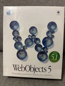 NEW Sealed Apple Mac WebObjects 5 Version 5.1 Complete Java Server Software Apps - Afbeelding 1 van 6