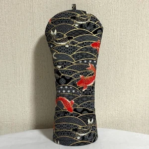Golf Utility Head Cover H9,4" W4,3" Handmade Koi Carp Pattern Made in Japan - Bild 1 von 4
