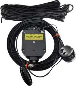 JYR8010-150W Antena półfalowa z zasilaniem końcowym do radia szynki, 150W krótkofalowa czarna - Zdjęcie 1 z 9