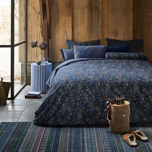 Tutti i Fiori Dark Blue Cotton Quilt Cover Set or Cushion by PIP Studio - Picture 1 of 9