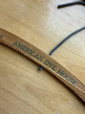 Antique Hangers Wooden - American Dye House, T.P. Malo, 1920-1930s - Image 1 of 4