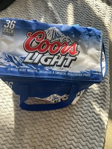 Coors Light Collapsible Insulated Soft Sided Cooler Bag Fits 36 Cans - Picture 1 of 7