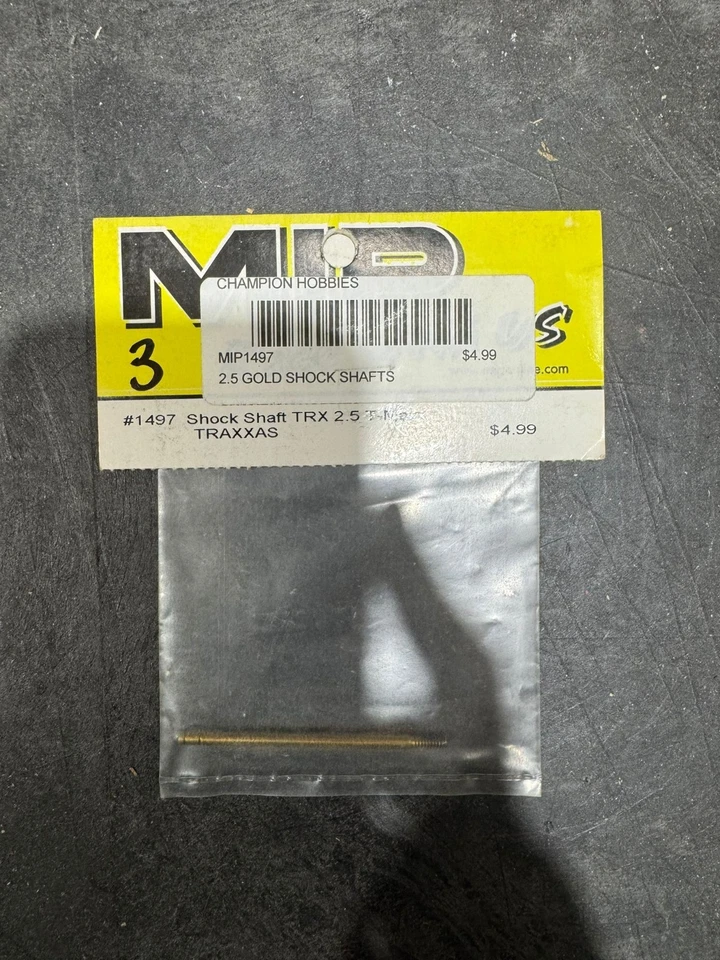 MIP Vintage RC Car Part # 1497 Gold Shock Shaft for Traxxas T-Maxx (1) - Image 1 of 1
