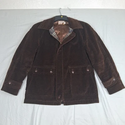 Vntg Pendelton Corduroy Jacket Lobo Chore Barn Blazer Men’s Large Brown 80s Coat - Image 1 of 4