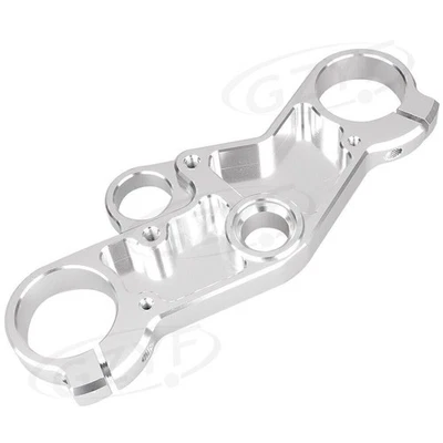 Abrazadera superior delantera plateada triple árbol extremo superior para Suzuki GSXR600 750 GSXR1000 Foto 1 de 4
