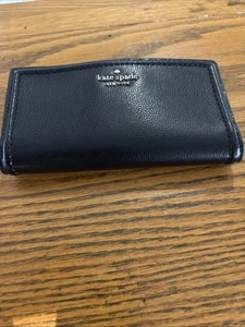 Kate Spade New York - Pebble Leather Tri-Fold Wallet Black - Top! - Bild 1 von 4