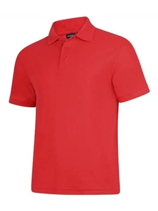Uneek - Poloshirt Uniseks Deluxe - 50% Poliester 50% Kapas - Merah - Saiz 2XL - Picture 1 of 1