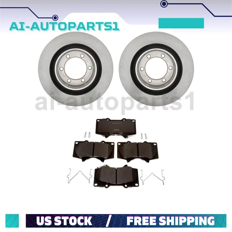 Kit de rotores de freno delanteros y pastillas de freno para Toyota 4Runner 2010-2019 Foto 1 de 4