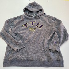 Men's Size XXL Tennessee Tech Golden Eagles Champion Heather Gray Hoodie TTU