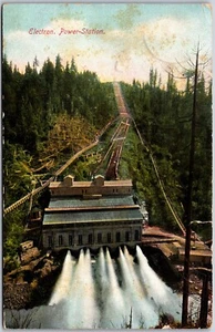 Postcard Tacoma Washington Electron Power Station Split Ring Lakeview Ontario - Bild 1 von 2