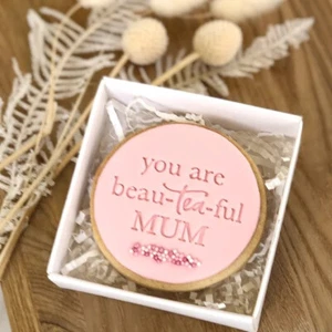 Little Biskut You Are Beau-tea-ful Mum Cookie/ Fondant Embosser - Picture 1 of 1