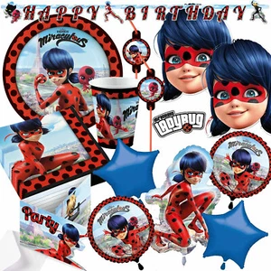 MIRACULOUS LADYBUG - Vajilla Decoración Cumpleaños Niños Cumpleaños Fiesta Set - Imagen 1 de 31
