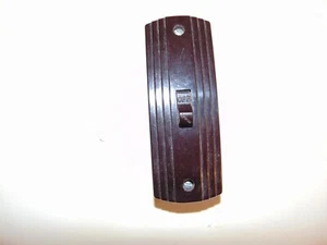 NOS Leviton Surface Mount Brown Bakelite Light Switch Single Pole Barn Electric - Picture 1 of 4